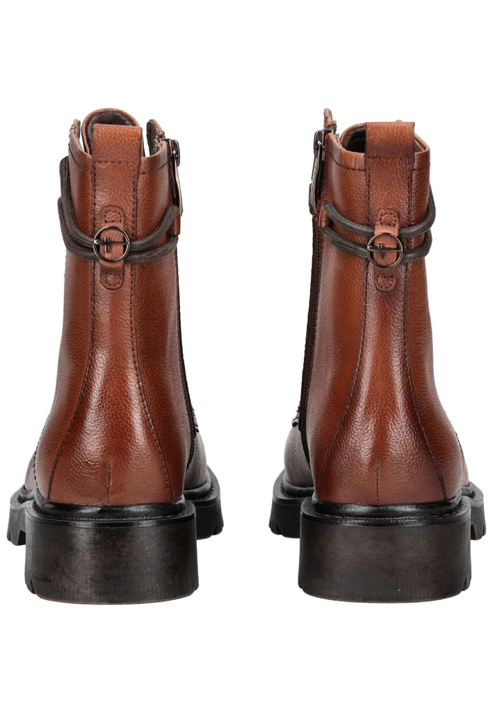 Tamaris Stiefelette Leder/Synthetik Cognac Warmfutter