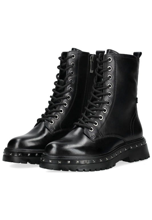 Tamaris Stiefelette Leder/Synthetik Schwarz Warmfutter