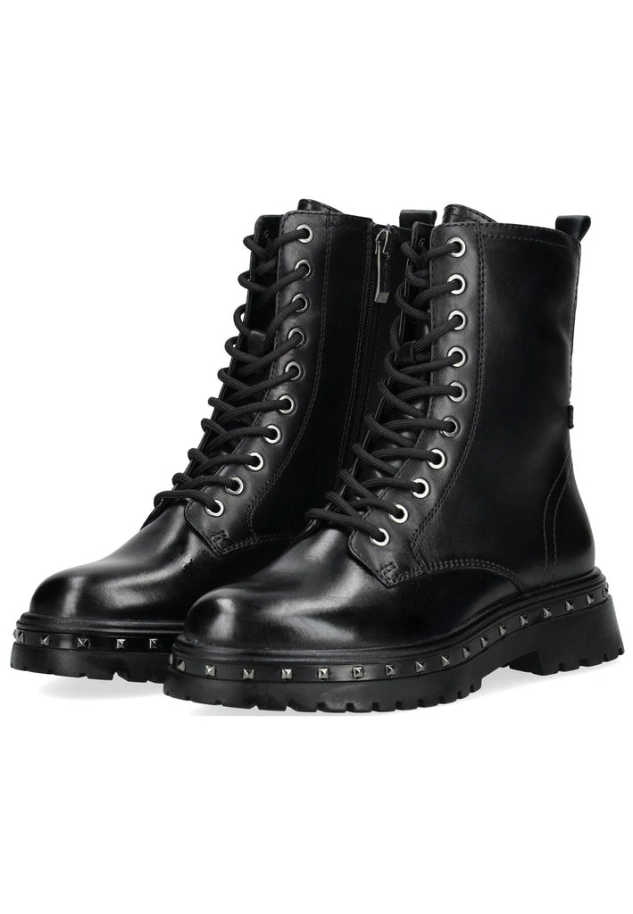 Tamaris Stiefelette Leder/Synthetik Schwarz Warmfutter