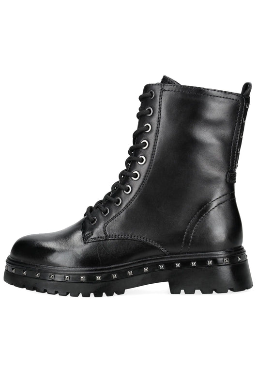 Tamaris Stiefelette Leder/Synthetik Schwarz Warmfutter