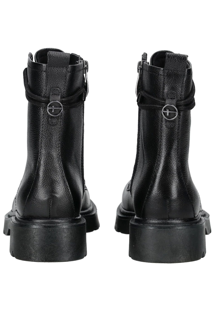 Tamaris Stiefelette Leder/Synthetik Schwarz Warmfutter