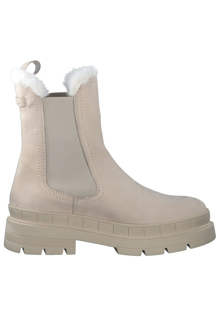 Tamaris Stiefelette Leder/Textil Antelope Warmfutter
