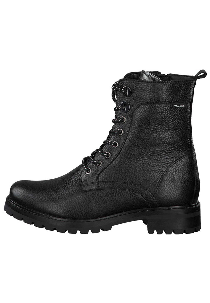 Tamaris Stiefelette Leder/Textil Black