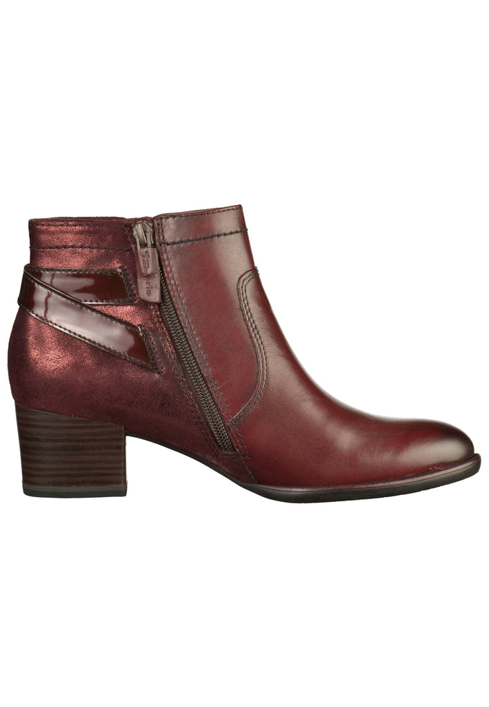 Tamaris Stiefelette Leder/Textil Bordeaux