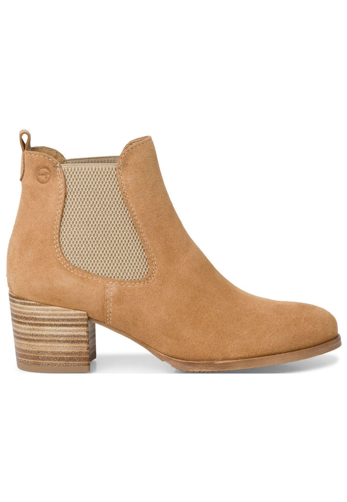 Tamaris Stiefelette Leder/Textil Camel