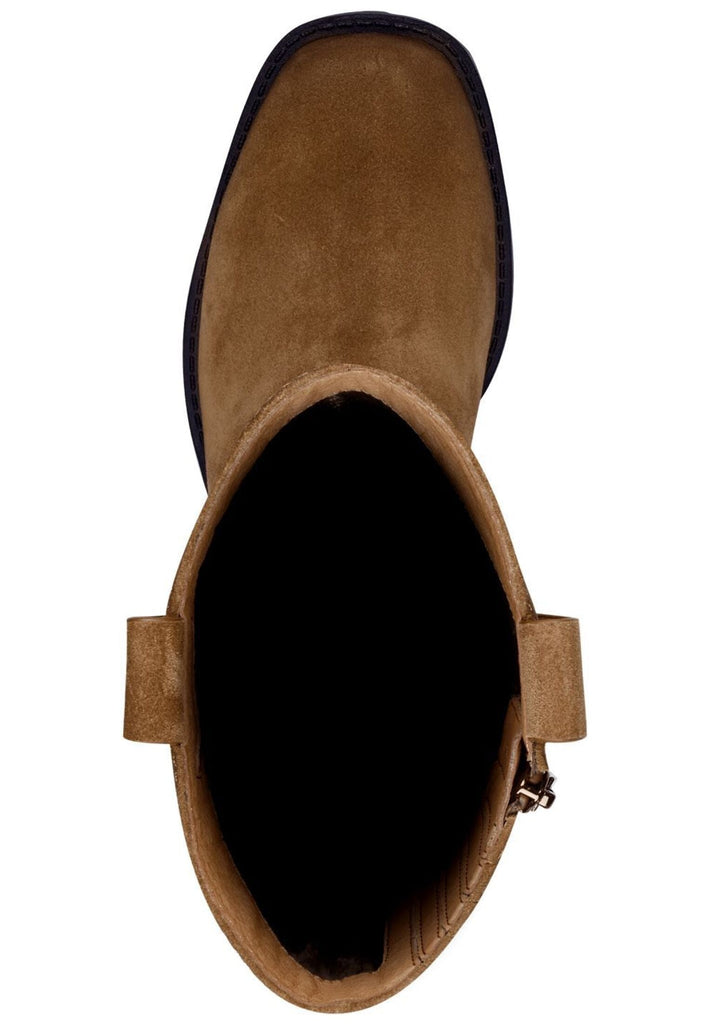 Tamaris Stiefelette Leder/Textil Camel Warmfutter