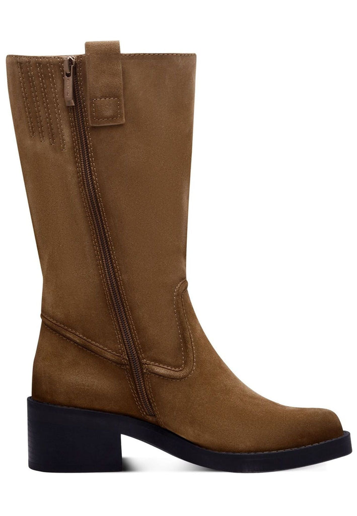 Tamaris Stiefelette Leder/Textil Camel Warmfutter