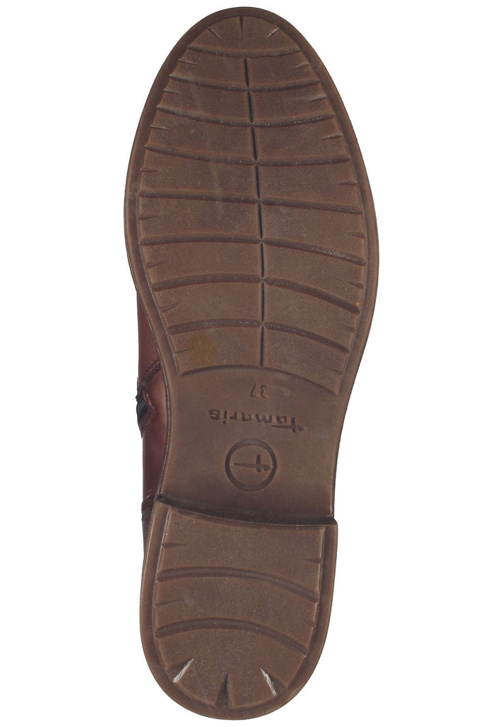 Tamaris Stiefelette Leder/Textil Cognac