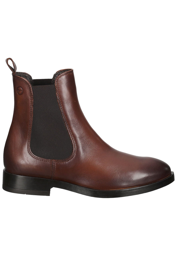 Tamaris Stiefelette Leder/Textil Cognac