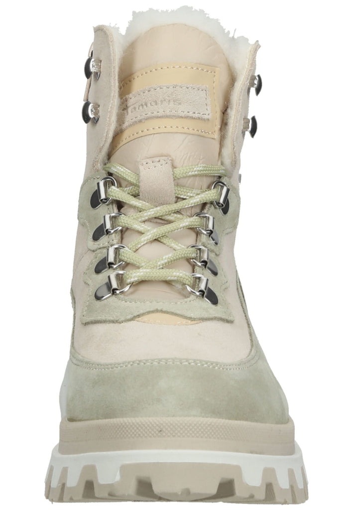 Tamaris Stiefelette Leder/Textil Ivory Warmfutter