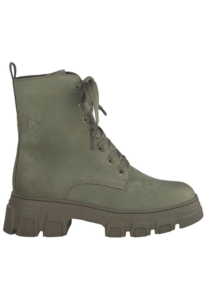 Tamaris Stiefelette Leder/Textil Khaki