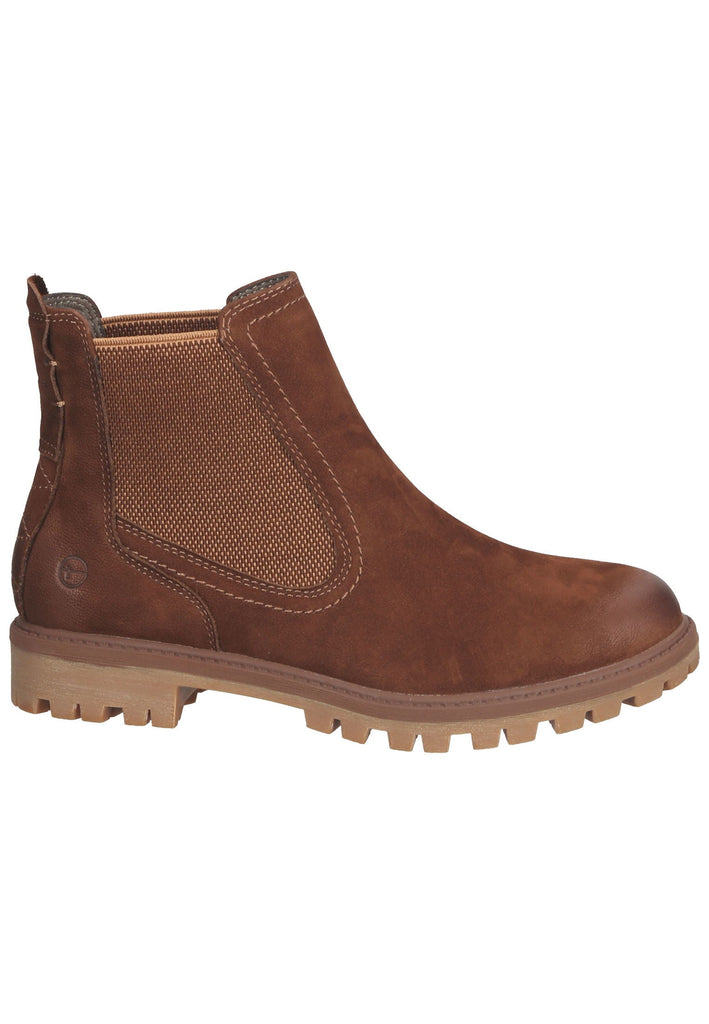 Tamaris Stiefelette Leder/Textil Maroon