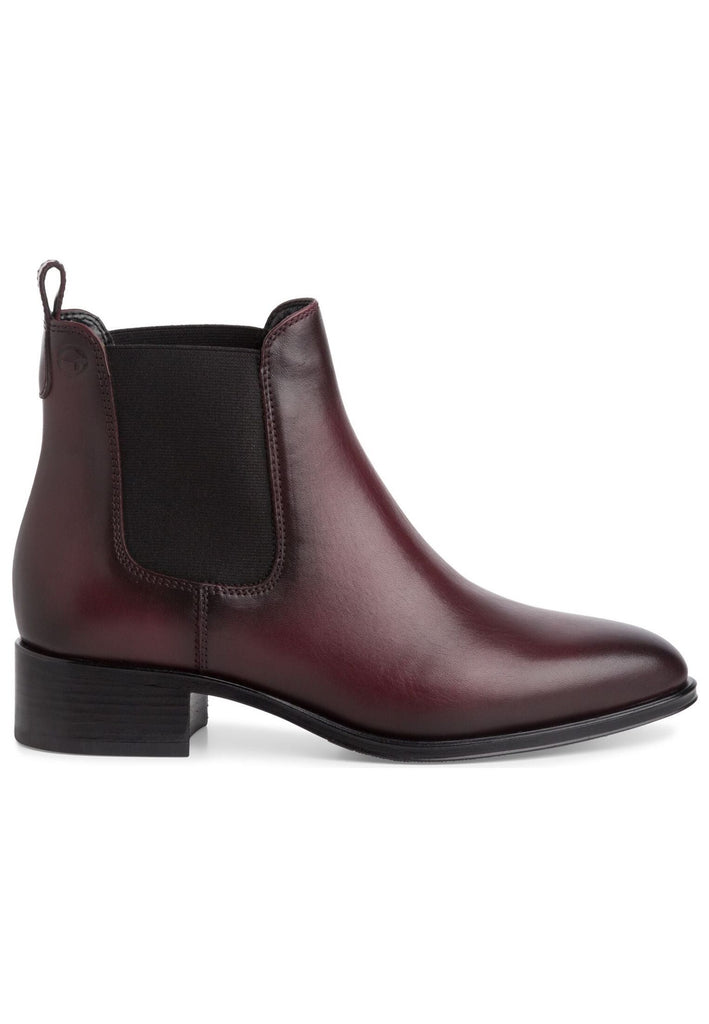 Tamaris Stiefelette Leder/Textil Merlot
