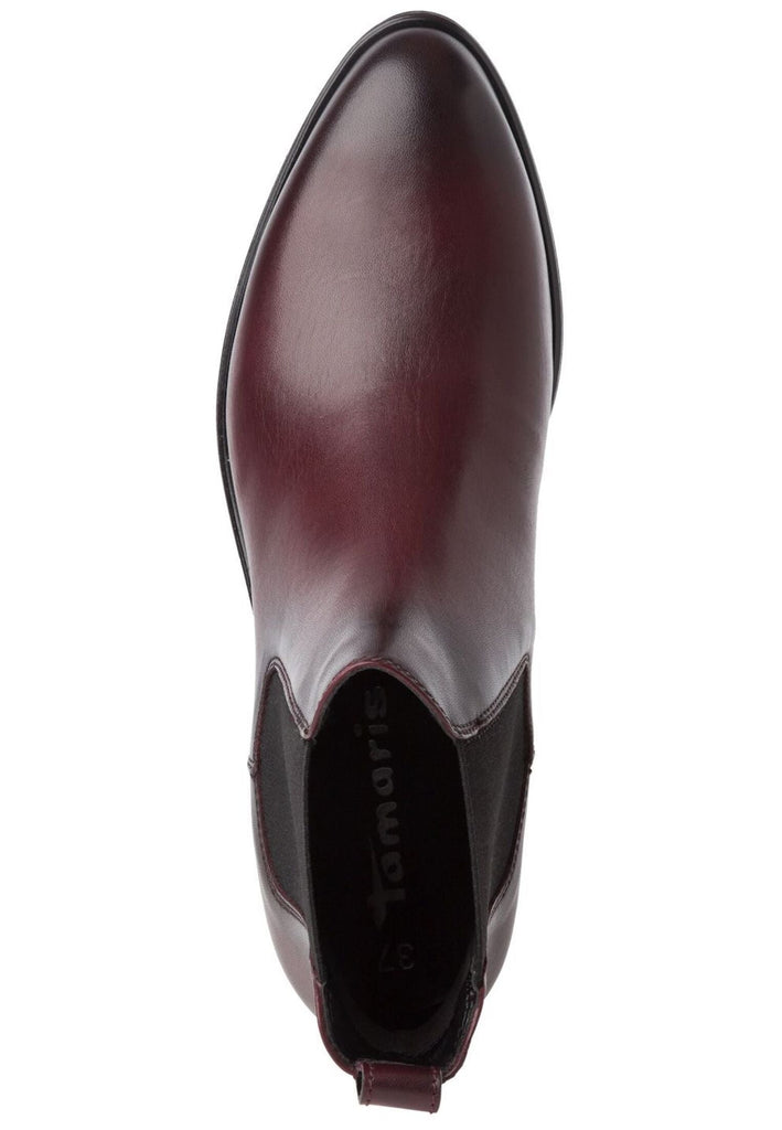 Tamaris Stiefelette Leder/Textil Merlot