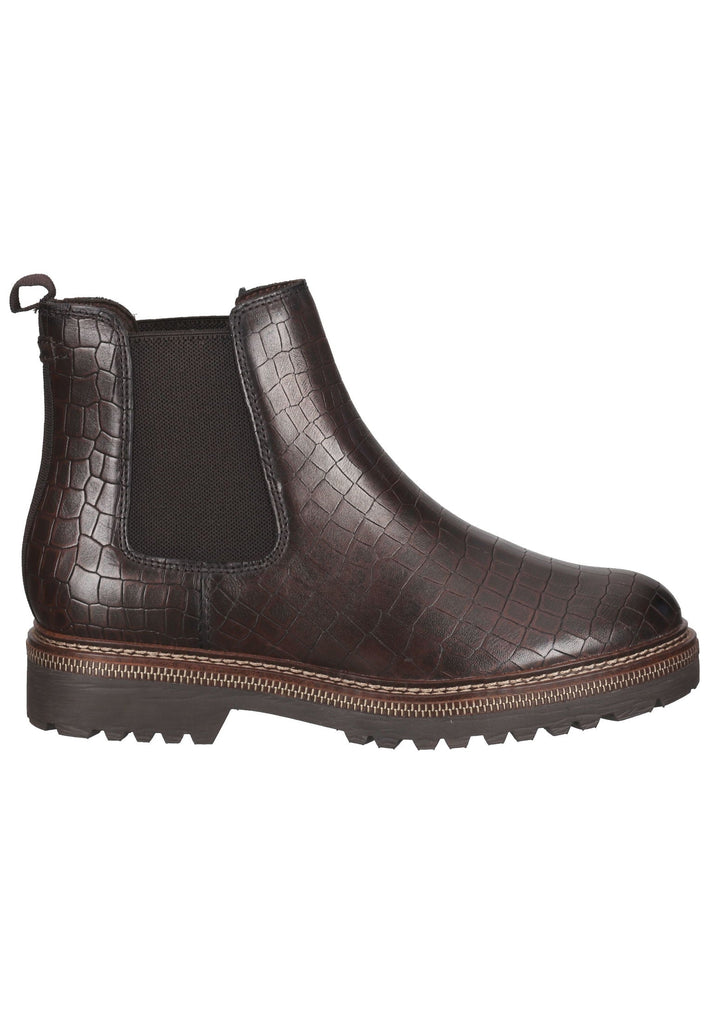 Tamaris Stiefelette Leder/Textil Mocca
