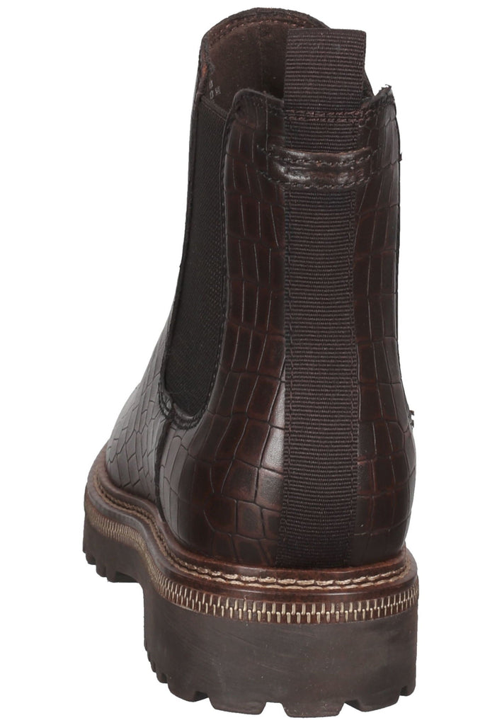 Tamaris Stiefelette Leder/Textil Mocca