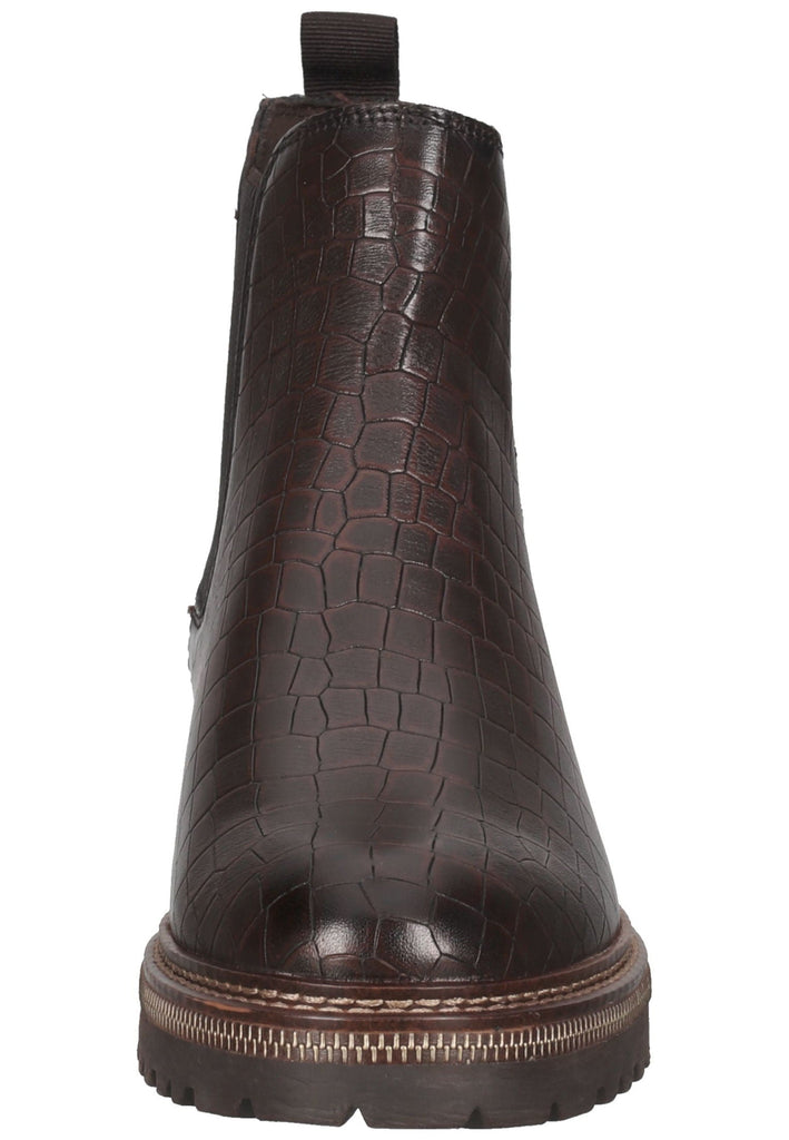 Tamaris Stiefelette Leder/Textil Mocca