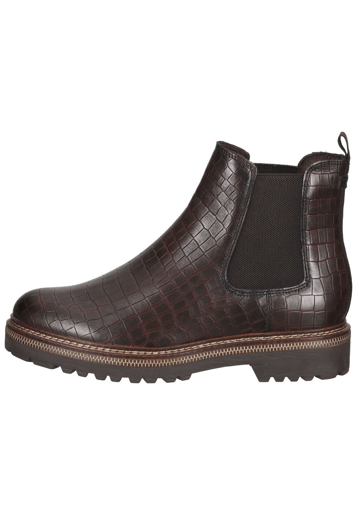 Tamaris Stiefelette Leder/Textil Mocca