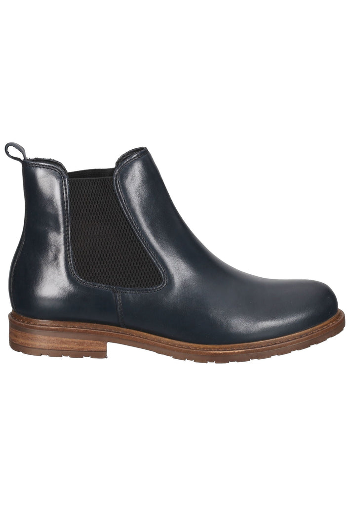 Tamaris Stiefelette Leder/Textil Navy
