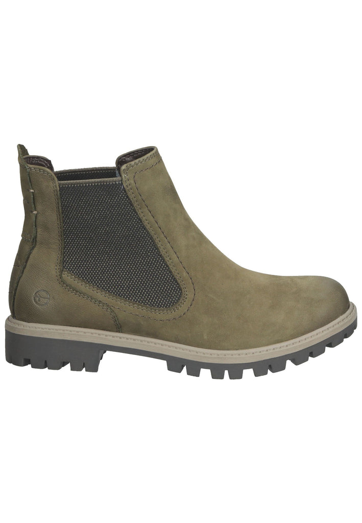Tamaris Stiefelette Leder/Textil Olive