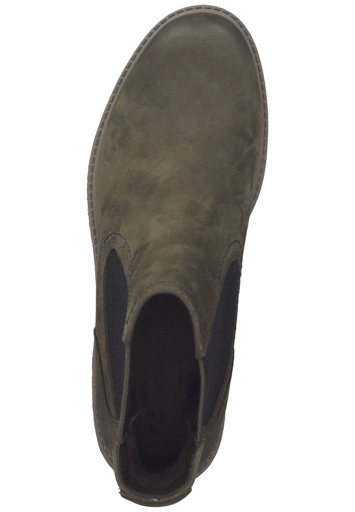 Tamaris Stiefelette Leder/Textil Olive