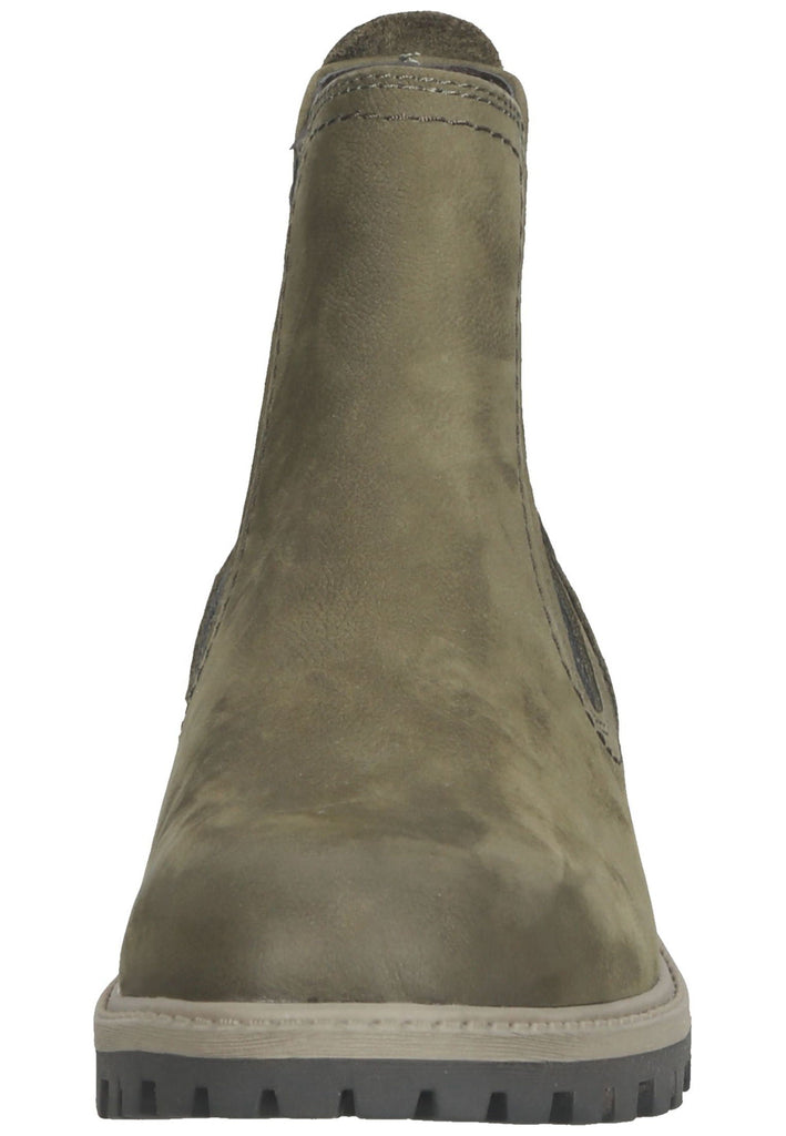 Tamaris Stiefelette Leder/Textil Olive