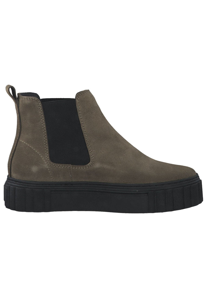 Tamaris Stiefelette Leder/Textil Olive/Schwarz