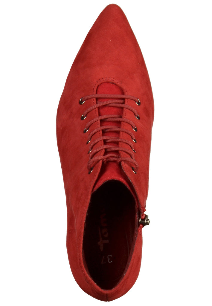 Tamaris Stiefelette Leder/Textil Rot