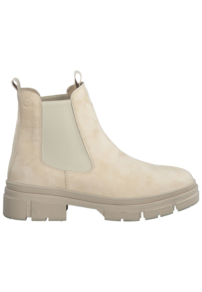 Tamaris Stiefelette Leder/Textil Sand