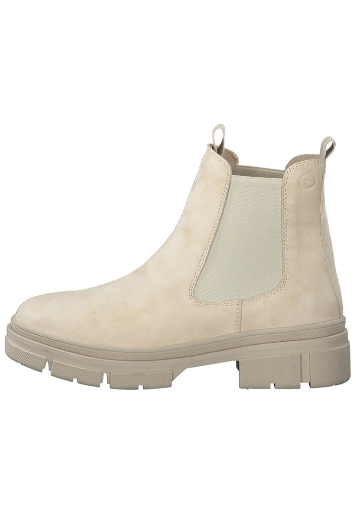 Tamaris Stiefelette Leder/Textil Sand