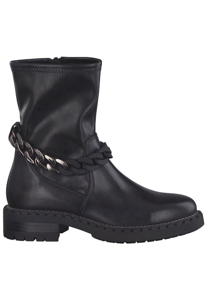 Tamaris Stiefelette Leder/Textil Schwarz