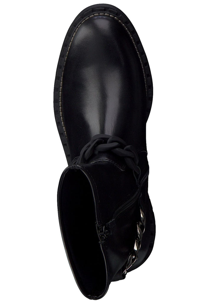 Tamaris Stiefelette Leder/Textil Schwarz