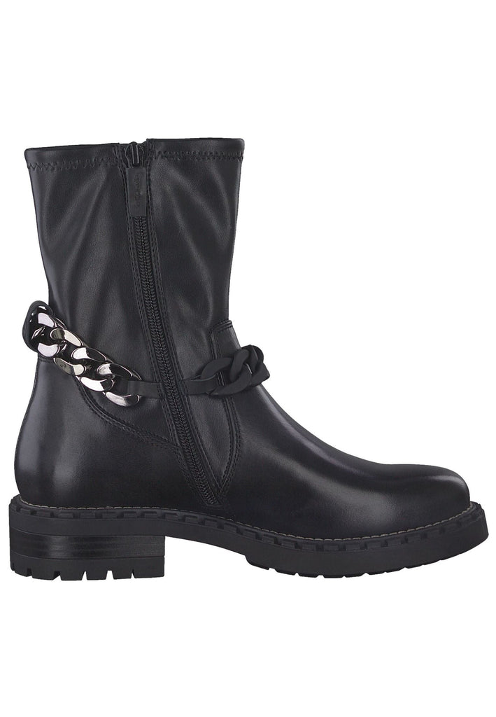Tamaris Stiefelette Leder/Textil Schwarz