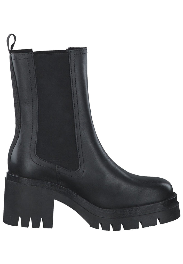 Tamaris Stiefelette Leder/Textil Schwarz