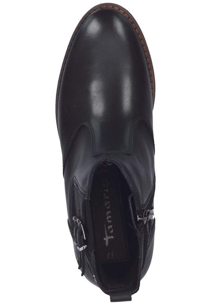 Tamaris Stiefelette Leder/Textil Schwarz