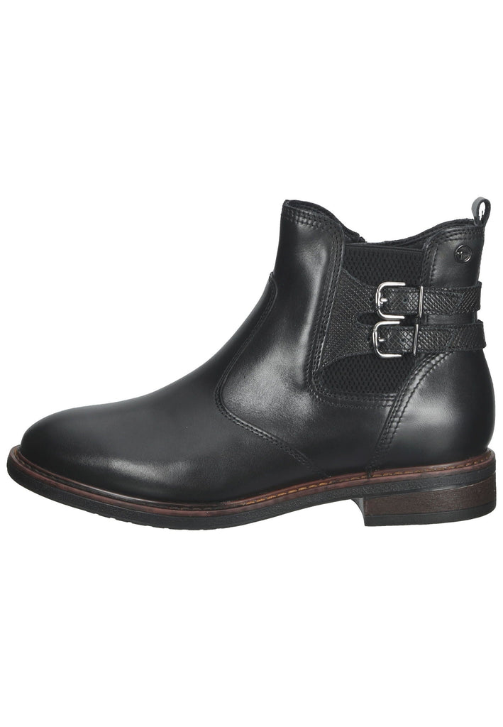 Tamaris Stiefelette Leder/Textil Schwarz