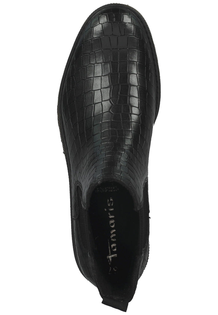 Tamaris Stiefelette Leder/Textil Schwarz