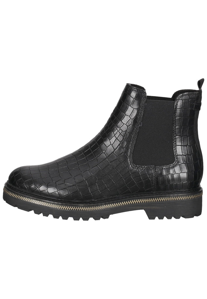 Tamaris Stiefelette Leder/Textil Schwarz