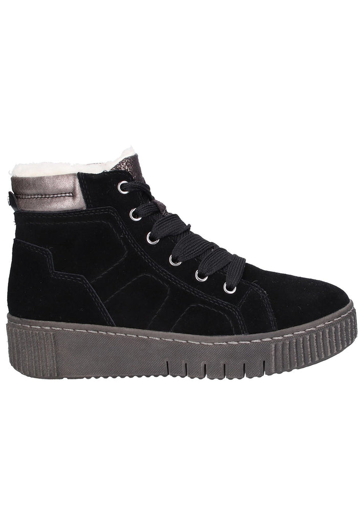 Tamaris Stiefelette Leder/Textil Schwarz