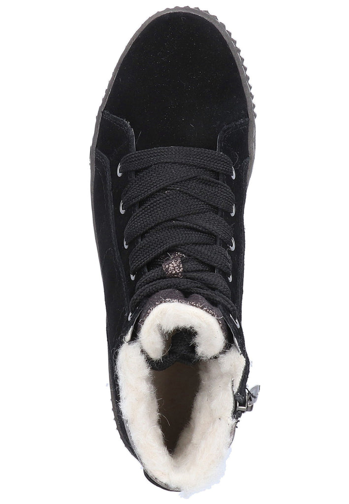 Tamaris Stiefelette Leder/Textil Schwarz