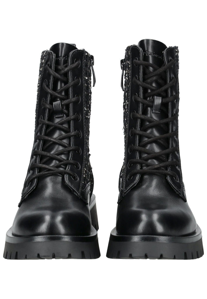 Tamaris Stiefelette Leder/Textil Schwarz