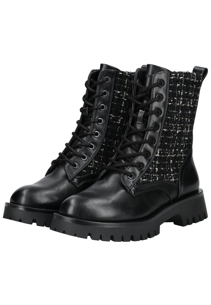 Tamaris Stiefelette Leder/Textil Schwarz