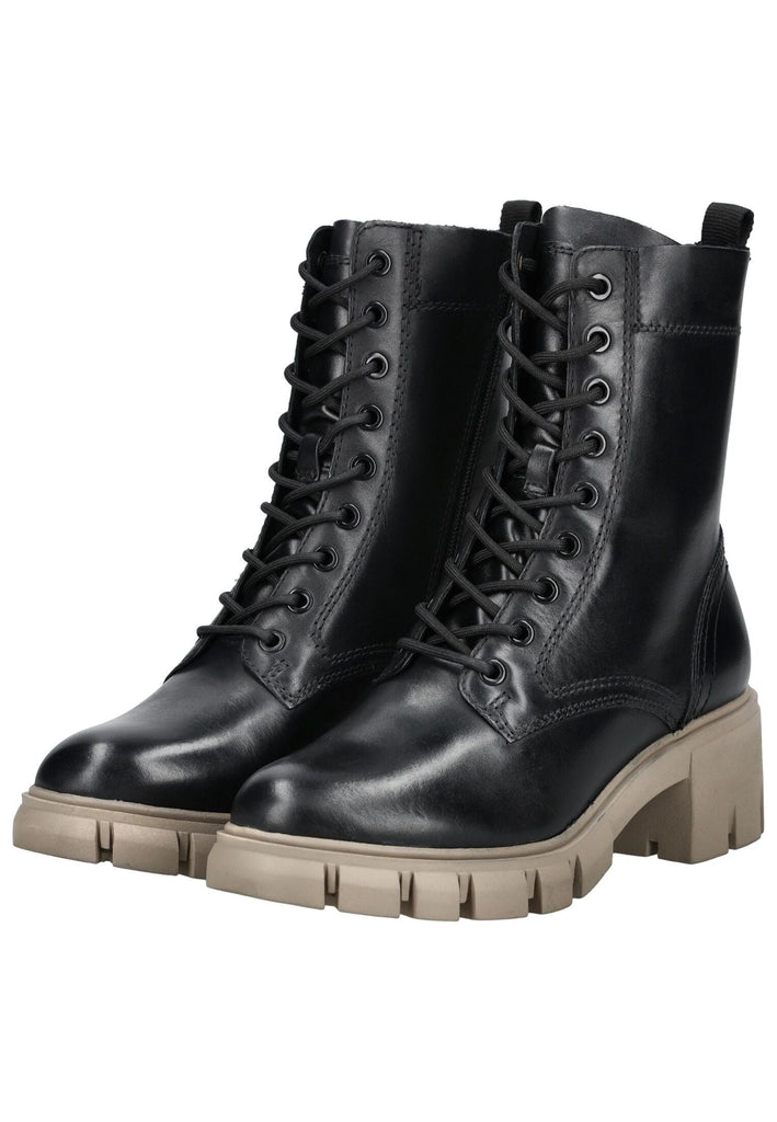 Tamaris Stiefelette Leder/Textil Schwarz