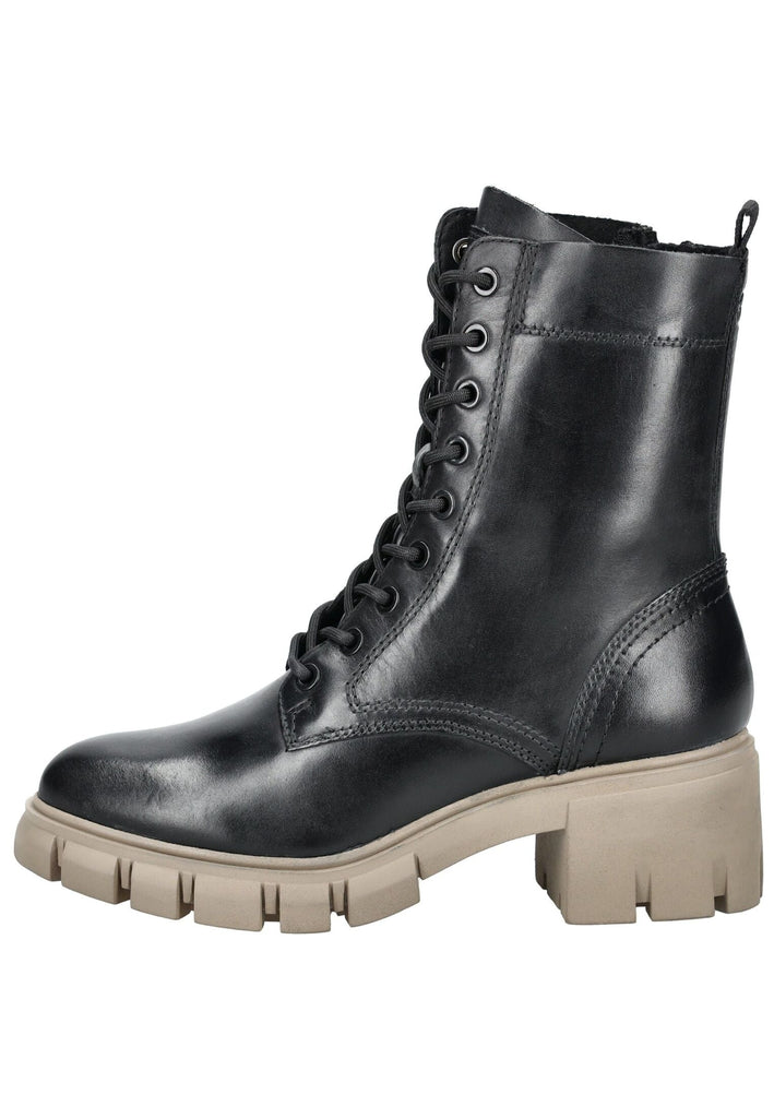 Tamaris Stiefelette Leder/Textil Schwarz