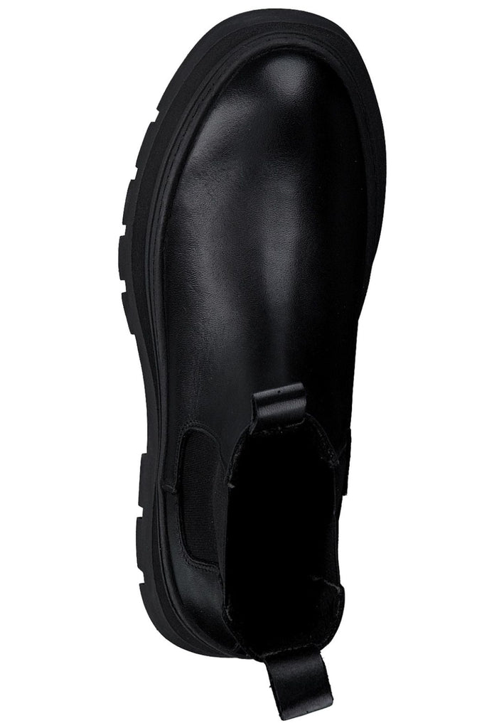 Tamaris Stiefelette Leder/Textil Schwarz/Schwarz