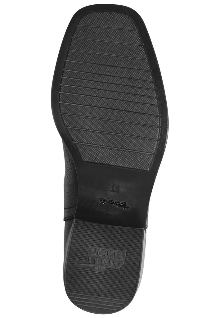 Tamaris Stiefelette Leder/Textil Schwarz Warmfutter