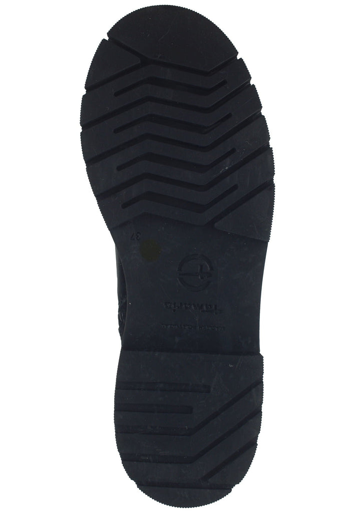 Tamaris Stiefelette Leder/Textil Schwarz Warmfutter
