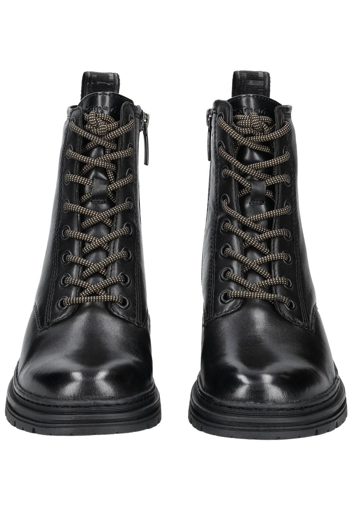 Tamaris Stiefelette Leder/Textil Schwarz Warmfutter