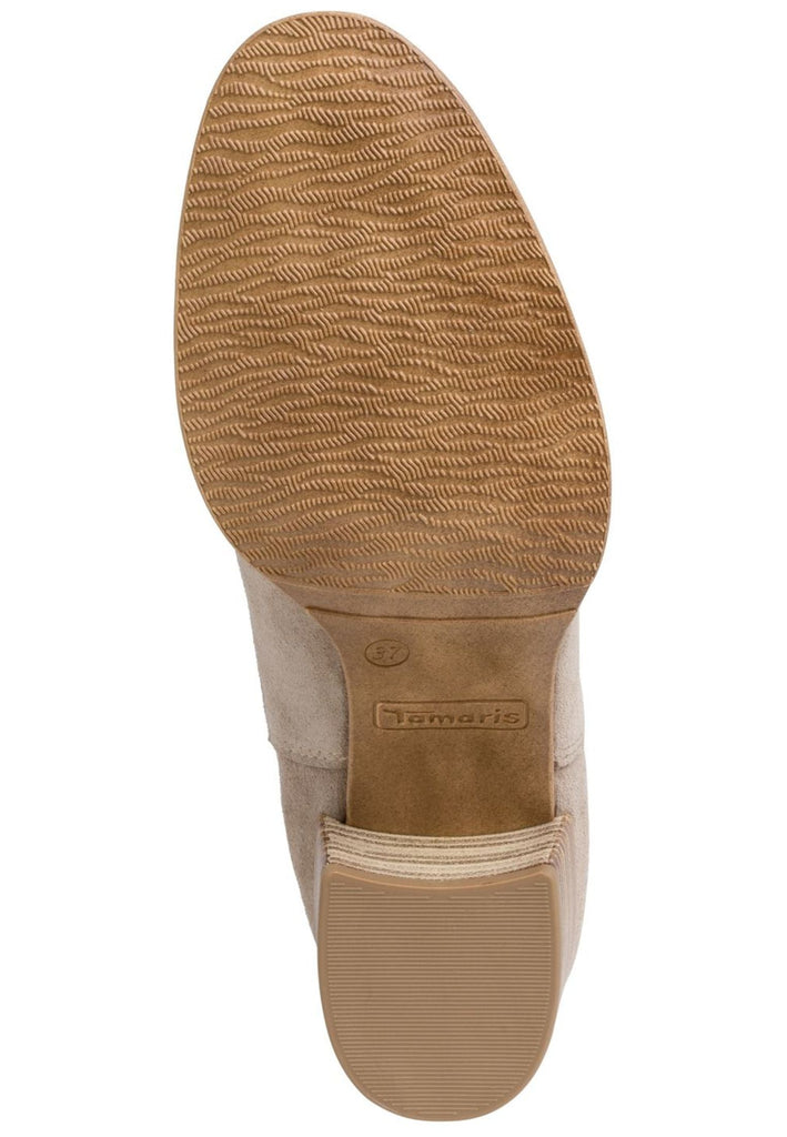 Tamaris Stiefelette Leder/Textil Taupe