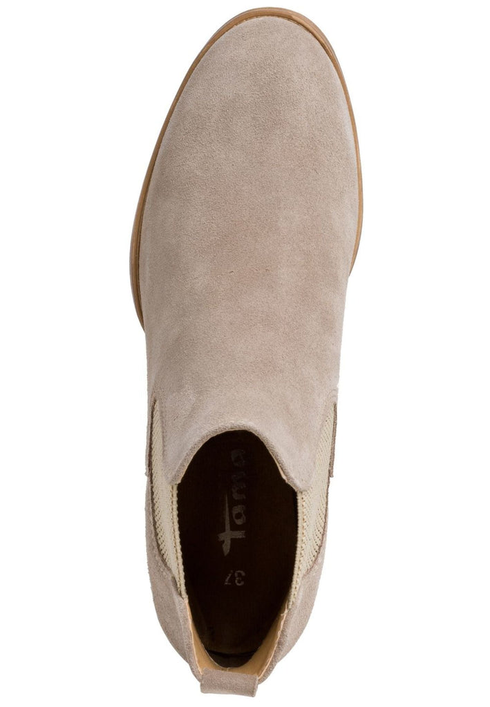 Tamaris Stiefelette Leder/Textil Taupe